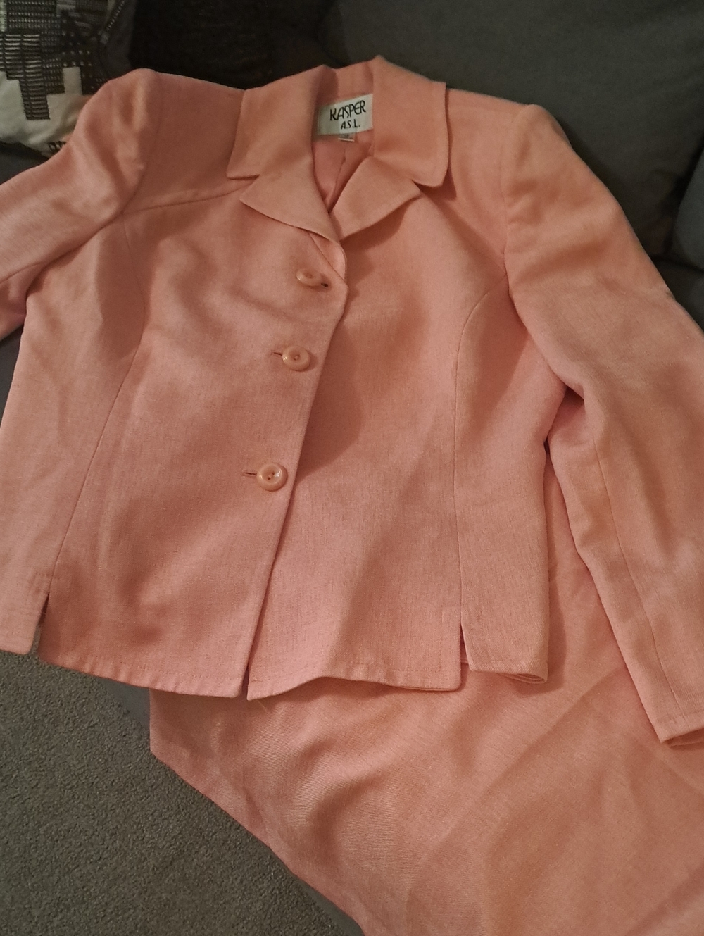 Kasper Peach- Coral Tailored 2-piece Suit